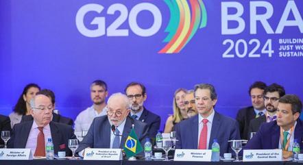 Lula durante abertura da sessão do G20