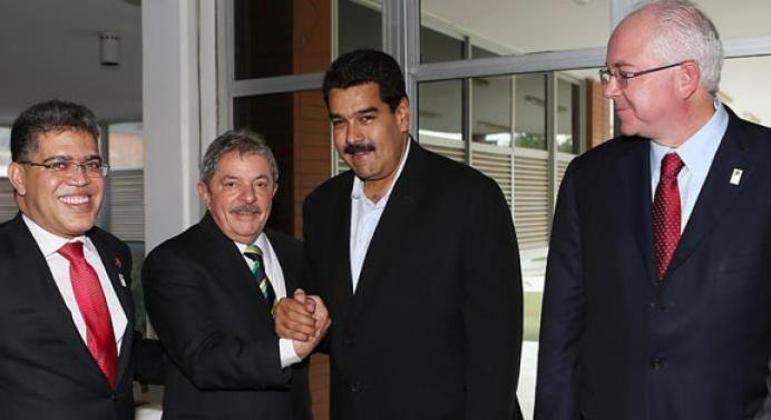 Encontro de Lula e Maduro, em imagem de arquivo