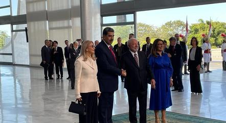 Lula recebe Nicolás Maduro no Palácio do Planalto
