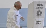 O ex-presidente e candidato Luiz Inácio Lula da Silva (PT) votou em São Bernardo do Campo, no ABC paulista