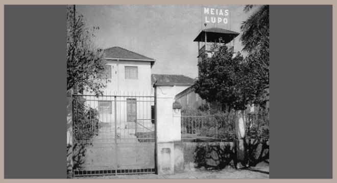 A sede da Meias Lupo em 1921 (Divulgação)