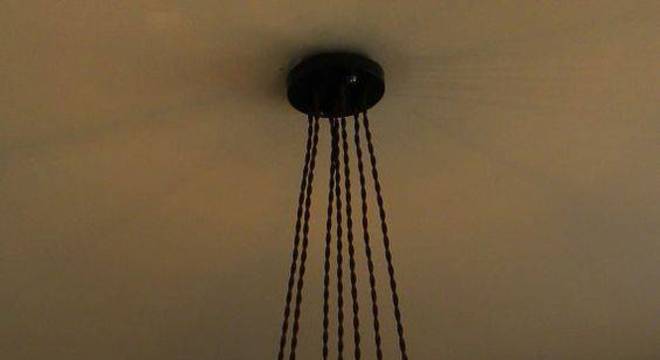 lustres modernos - lustre de cordas 