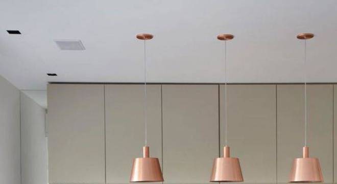 lustres modernos - lustres de cobre 