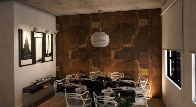 lustres modernos - sala de jantar com lustre pendente 