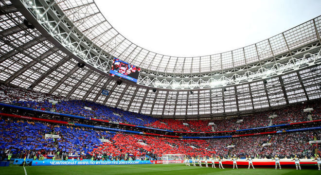 Cerimônia de abertura da Copa do Mundo da Rússia - 14/06/2018 - Futebol -  Fotografia - Folha de S.Paulo