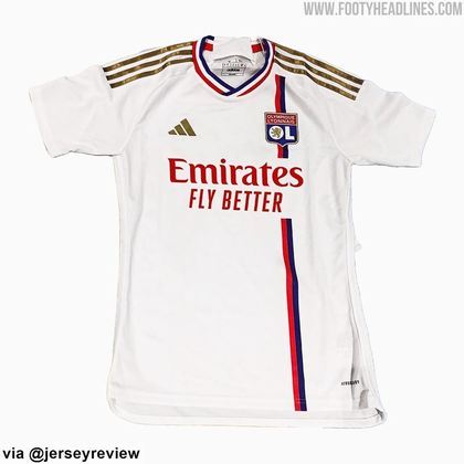 Lyon: camisa 1 (vazada na internet) / fornecedora: Adidas