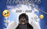 O animal foi até homenageado em postagens de qualidade duvidosa, como esta acima