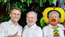Na Amazônia, Macron homenageia cacique Raoni com honraria criada por Napoleão Bonaparte