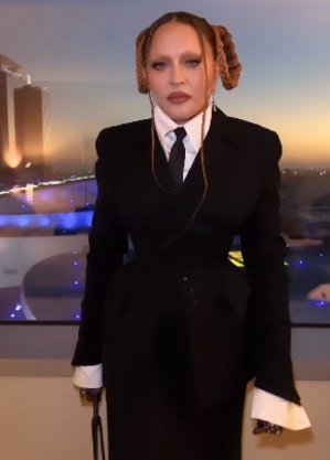 Madonna em aparição recente na TV