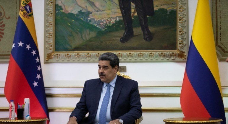Nicolás Maduro em evento no Palácio de Miraflores, sede do governo venezuelano
