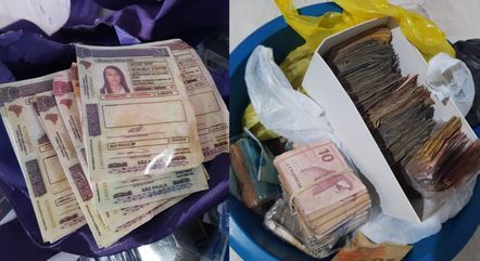 Documentos falsos e dinheiro em espécie também foram encontrados pela polícia