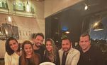 Os dois também se encontraram com um grupo de amigos 