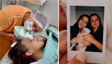 Jô falta ao nascimento do filho com Maiára Quiderolly, mas modelo ganha apoio da mãe durante parto
