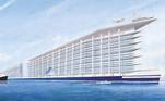 O projeto do mais novo maior navio do mundo, capaz de transportar até 100 mil pessoas, foi revelado recentemente
