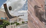 Um pica-pau voraz há duas semanas está destruindo um monumento único do Canadá. Trata-se do maior taco de hóquei do mundo, afixado em frente ao centro comunitário da cidade de North Cowichan