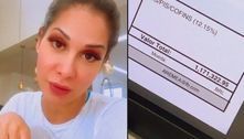 Maíra Cardi mostra boleto de R$ 1 milhão após separação: 'Estão cuidando muito da minha vida' 
