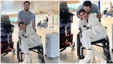 Maíra Cardi aparece em cadeira de rodas e confunde fãs: 'Travada, sem conseguir andar'