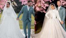 Vestido de noiva de Maíra Cardi foi feito em 7 dias, por 30 costureiras, e custa cerca de R$ 48 mil