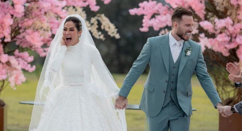 Maíra Cardi e Thiago Nigro se casaram na última tera-feira (29)
