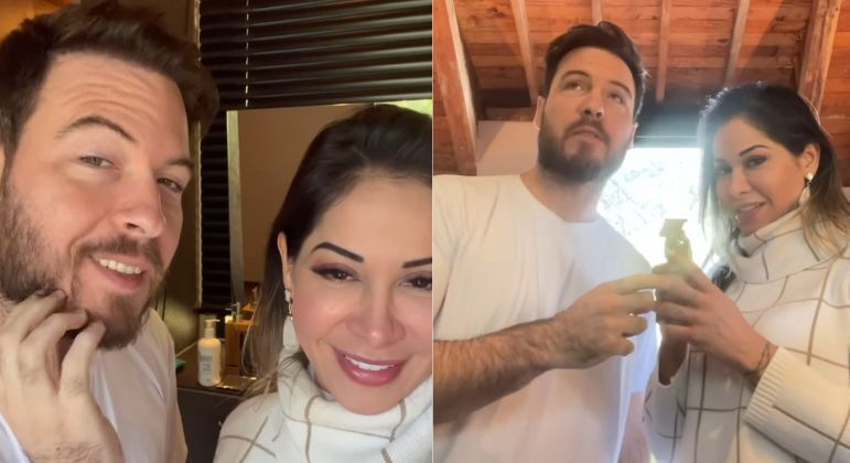 Maíra Cardi pede para ver Thiago Nigro sem barba