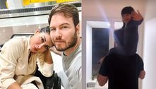 Com problemas de coluna, Maíra Cardi agradece Thiago Nigro por cuidar da filha dela