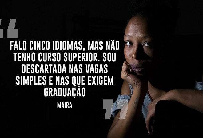 Maira Heloisa procura emprego há mais de um ano (Arte R7/ Sabrina Cessarovice)