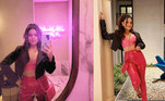 Em Dubai, a atriz esbanjou beleza ao visitar um resort. Ela publicou algumas fotos com um look rosa, ao lado de um jacarezinho de decoração que tinha no local. 'Vai jacaré, jacaré', disse na legenda da publicação, fazendo referência à música Vento Forte