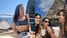 Maisa viaja para Capri com amigas e se hospeda em hotel com diárias de mais de R$ 18 mil