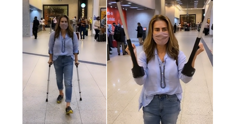 'Tive que apelar para a cortisona, apesar de eu ser natureba total', contou ela