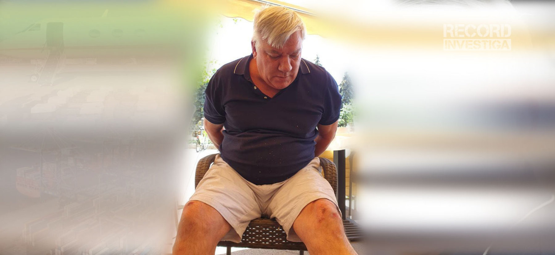 Major Carvalho instantes após sua prisão em Budapeste, na Hungria (Reprodução)