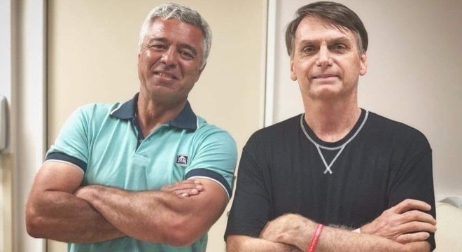 Major Olimpio ao lado de candidato à Presidência pelo PSL, Jair Bolsonaro