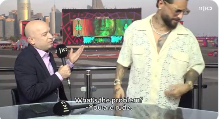 Maluma abandona entrevista em TV israelense