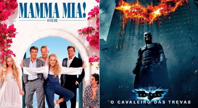 Mamma Mia! e Batman: O Cavaleiro das Trevas O musical com estrelas como Meryl Streep e Amanda Seyfried, que é contado por meio das canções do grupo ABBA, estreou nos Estados Unidos no mesmo dia que a aguardada continuação de Batman Begins: 18 de julho de 2008