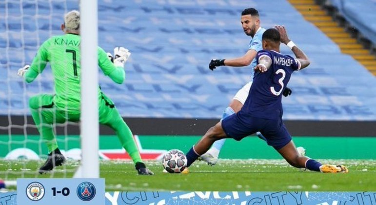 O arremate de Mahrez, City 1 X 0 PSG