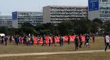 Protesto na Esplanada dos Ministérios 