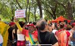 Aproximadamente duas mil pessoas participavam de ato petista