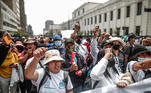 Manifestação no Peru