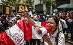 Manifestação no Peru