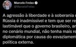 Políticos se manifestam sobre ataques russos na Ucrânia