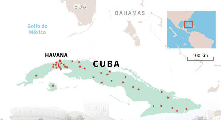 Protestos em Cuba no dia 11 de julho aconteceram em mais de 30 cidades