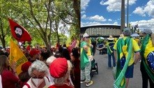 Domingo é marcado por manifestações a favor de Lula e Bolsonaro no DF; acompanhe