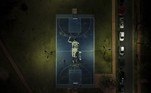 Vista aérea de uma quadra de basquete com a imagem do ex-jogador de basquete argentino Manu Ginóbili, em Buenos Aires, em 9 de setembro. Poucos dias depois, a lenda do San Antonio Spurs foi introduzida no Hall da Fama do Naismith Memorial Basketball