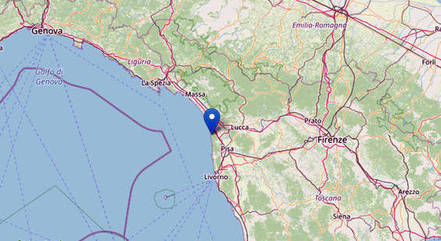 Terremoto foi registrado na cidade de Viareggio