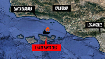 Guarda Costeira resgata corpos após incêndio em barco na Califórnia (Arte R7)