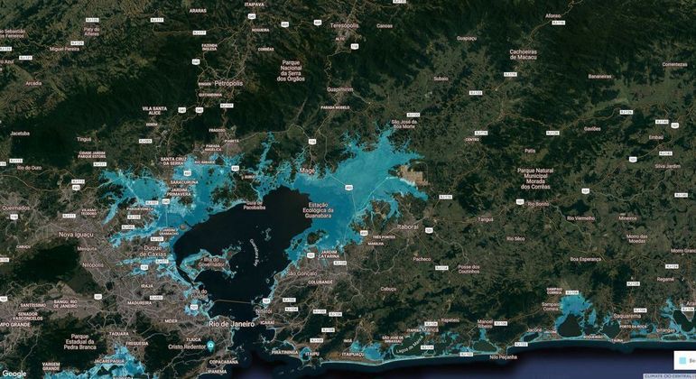 Mapa, estudantes desenvolvem projeto para  conter elevação do nível do mar