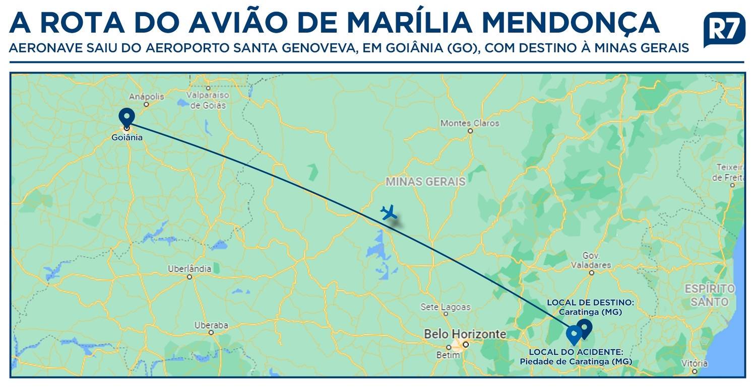 Queda de avião matou a cantora Marília Mendonça na sexta-feira (5) 