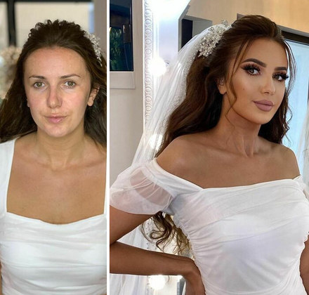 Arber registra suas noivas antes e depois 