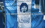 A seleção da Argentina homenageou o craque com a seguinte frase: 'Sua memória ficará para sempre no coração dos argentinos'