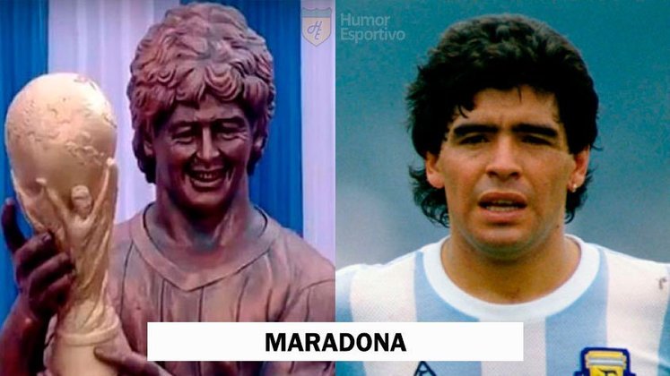Maradona foi homenageado na Índia e comparado até à Dona Florinda.