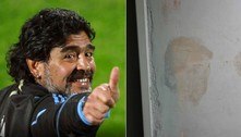 Maradona é visto em mancha de umidade, mas pode ser Trump